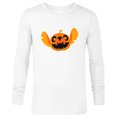 thumbnail image 1 of Disney Stitch Jack-O’-Lantern Halloween - Long Sleeve T-Shirt for Men - Customized-White, 1 of 5
