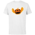 thumbnail image 1 of Disney Stitch Jack-O’-Lantern Halloween - Short Sleeve Cotton T-Shirt for Adults - Customized-White, 1 of 5