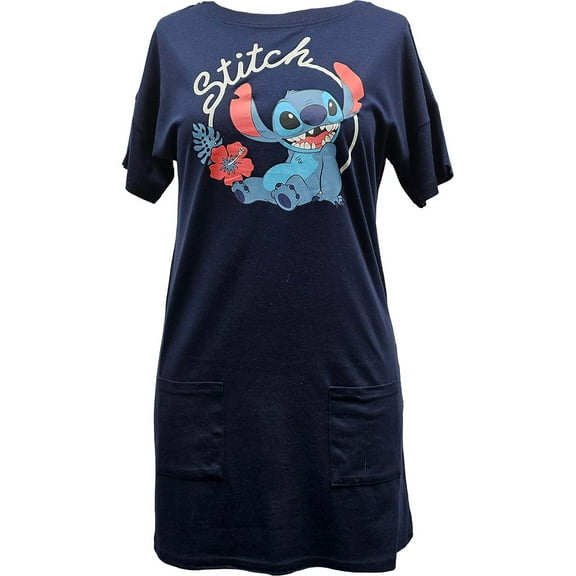 Disney Stitch Junior Pocket Dress, S-2XL (Women's)