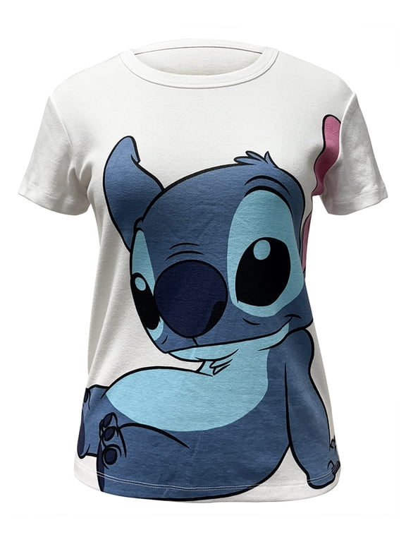 Stitch Lean Junior Crew Neck Baby Tee, S-2XL (Women's)