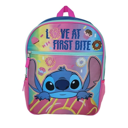 Disney Stitch Love At First Bite 16 Inch Backpack