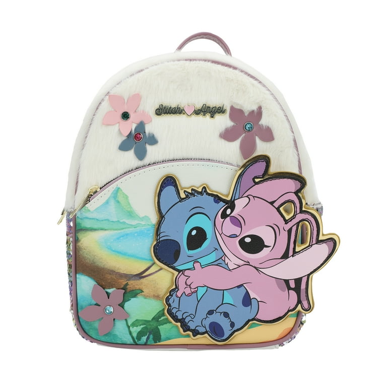 Disney Stitch Loves Angel 10.5 Mini Backpack