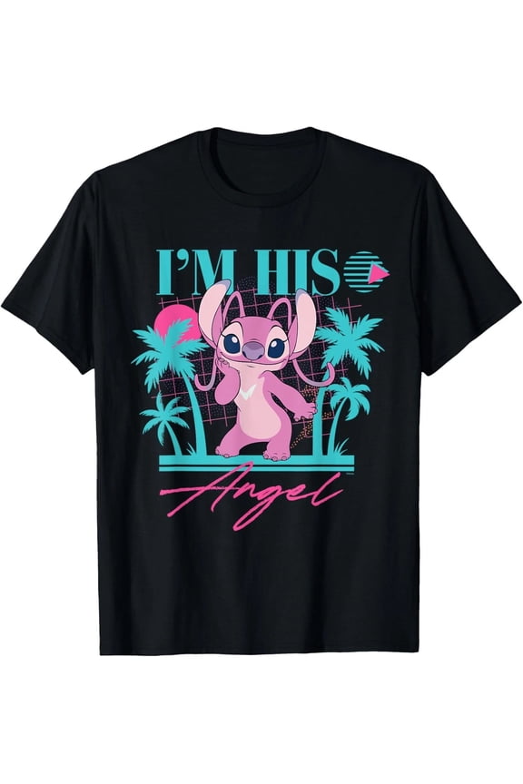 Disney Stitch Matching I’m His Angel T-Shirt