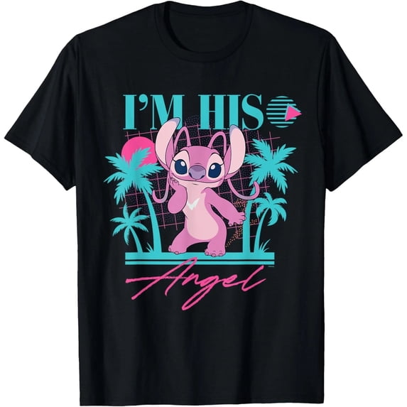 Disney Stitch Matching I’m His Angel T-Shirt
