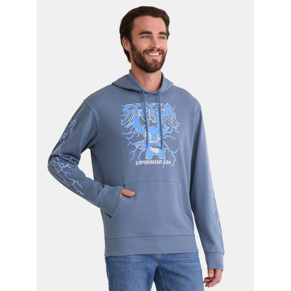 Disney Stitch Men's and Big Men's Graphic Hoodie Sweatshirt, Sizes XS-3XL