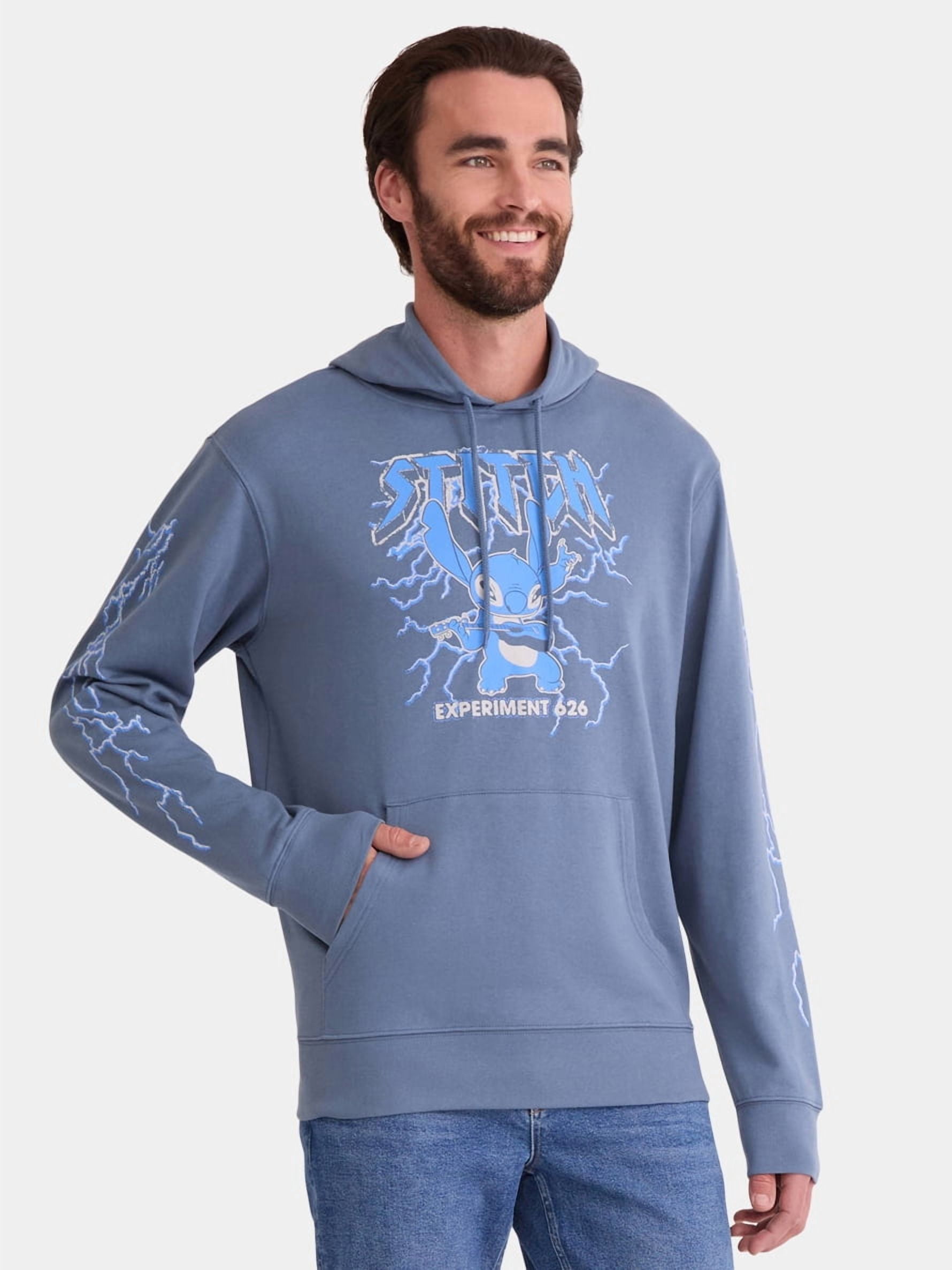 Disney Stitch Men's and Big Men's Graphic Hoodie Sweatshirt, Sizes