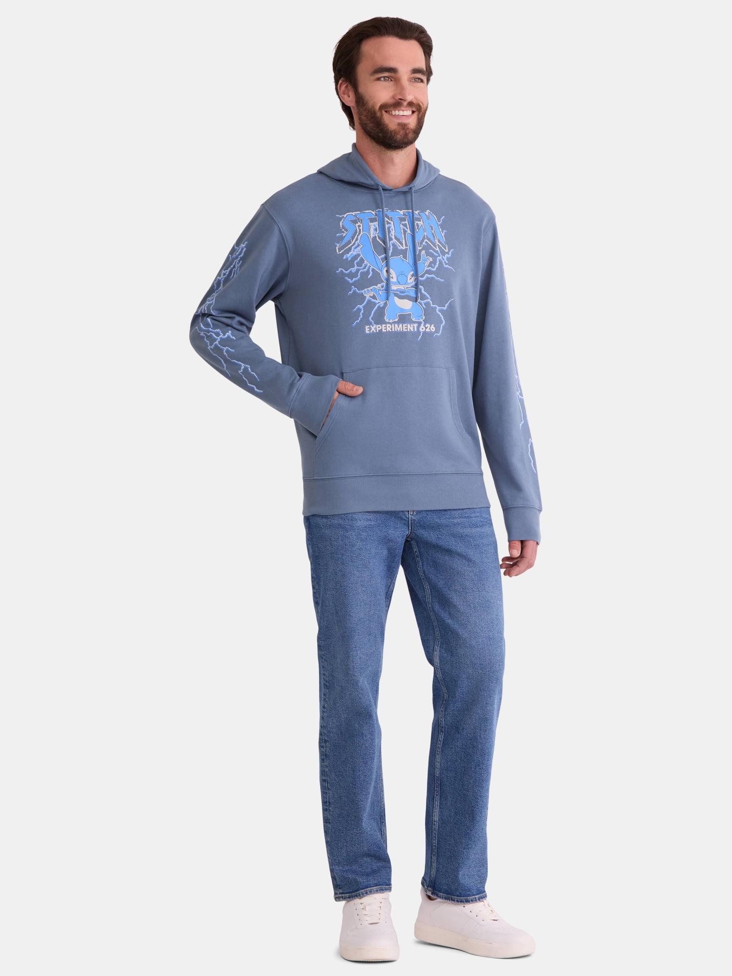 Disney Stitch Men's and Big Men's Graphic Hoodie Sweatshirt, Sizes XS-3XL