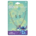 thumbnail image 1 of Disney Stitch Metal Necklace & Earring Jewelry Set on Card, girls, 1 of 1