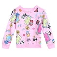 thumbnail image 1 of Disney Stitch Mickey Mouse Winnie the Pooh French Terry Sweatshirt Little Kid to Big Kid, 1 of 5