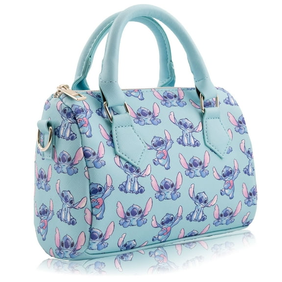 Disney Stitch Mini Purse Crossbody Handbag for Women | Leather Women's Shoulder Handbag Satchel with Allover Print | Stitch Accessories for Girls, Boys, Adults, Unisex