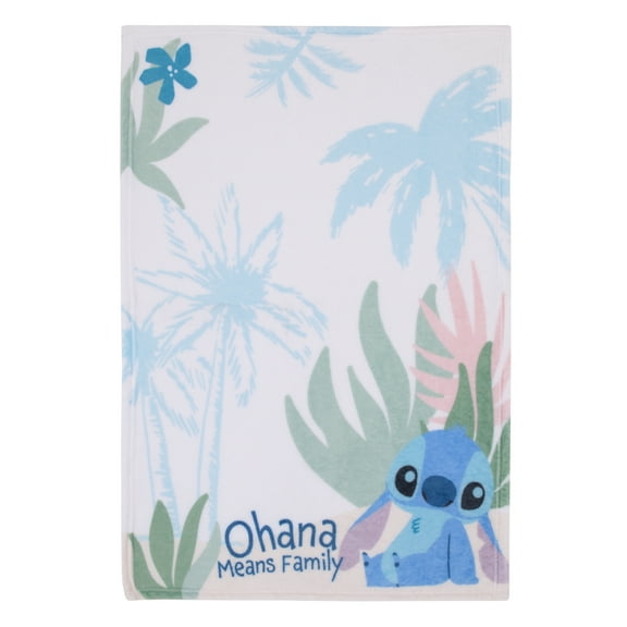 Disney Stitch Ohana Means Family Photo Op Baby Blanket