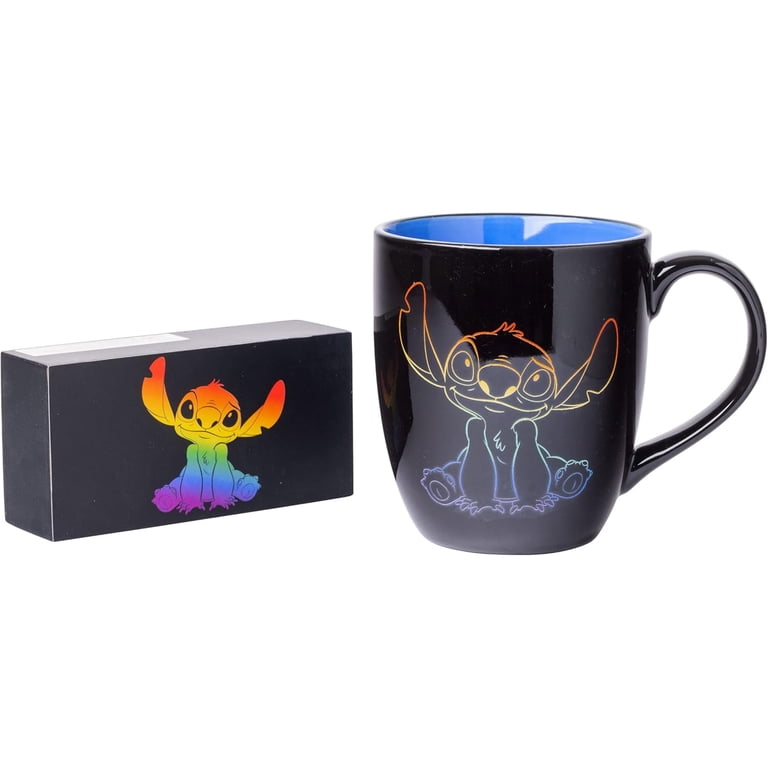 Disney Lilo Cups Coffee, Stitch Ohana Family Rainbow Pride Ceramic Mug &  Box Set, 18-Oz - Walmart.com
