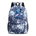 DisneyStitch Pattern Backpack Adorable Kawaii Design for School