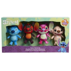 Disney Stitch Plush Collector Set, 4 Pieces, 8.5-Inch Plush
