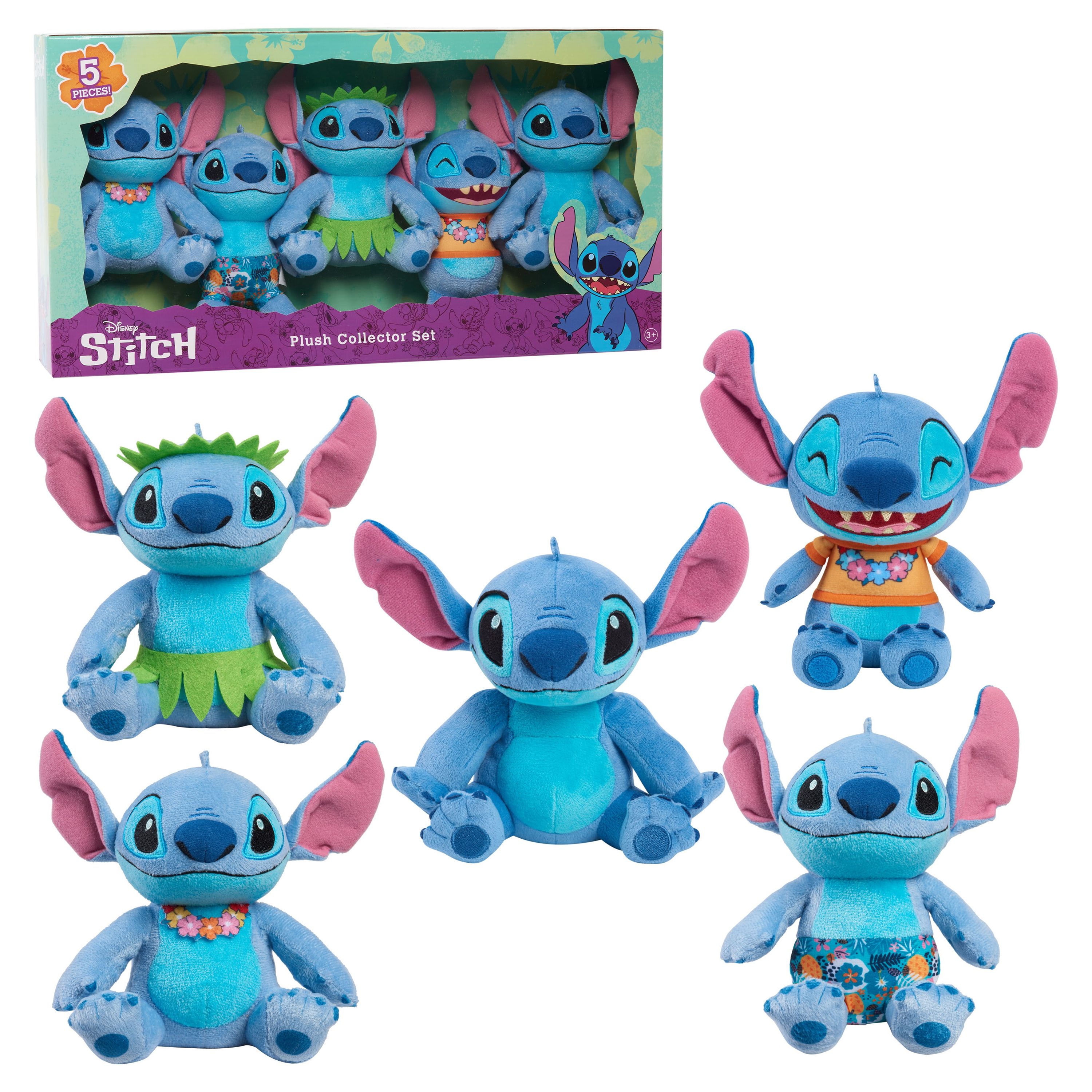 Disney Stitch Plush Collector Set, Officially Licensed Kids Toys for Ages 3 Up, Gifts and Presents - image 1 of 4