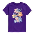 thumbnail image 1 of Disney - Stitch Pop Flowers - Youth Short Sleeve Graphic T-Shirt, 1 of 3
