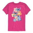 thumbnail image 1 of Disney - Stitch Pop Flowers - Youth Short Sleeve Graphic T-Shirt, 1 of 3