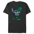 thumbnail image 1 of Disney Stitch Pot of Gold Shamrock St. Patrick's Day - Short Sleeve Blended T-Shirt for Adults - Customized-Dark Heather, 1 of 5