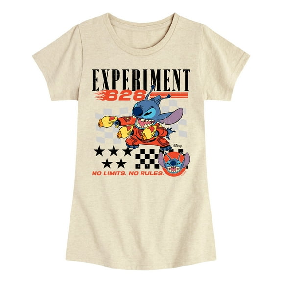 Disney - Stitch Racing Jersey - Youth Girls Short Sleeve T-Shirt