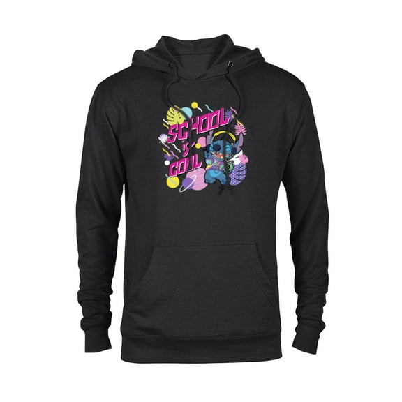 Disney Stitch School is Cool - Pullover Hoodie for Adults - Customized-Black