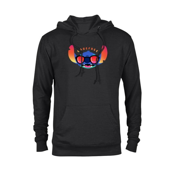 Disney Stitch Shades Carefree - Pullover Hoodie for Adults - Customized-Black
