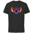 thumbnail image 1 of Disney Stitch Shades Carefree - Short Sleeve Cotton T-Shirt for Adults - Customized-Black, 1 of 5
