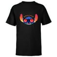 thumbnail image 1 of Disney Stitch Shades Carefree - Short Sleeve T-Shirt for Kids - Customized-Black, 1 of 5