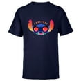 thumbnail image 1 of Disney Stitch Shades Carefree - Short Sleeve T-Shirt for Kids - Customized-Navy, 1 of 5
