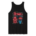 thumbnail image 1 of Disney - Stitch Ship Schematic - Men's Sleeveless Graphic Tank, 1 of 4