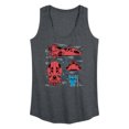 thumbnail image 1 of Disney - Stitch Ship Schematic - Women's Any Way Short Sleeve Graphic Dress, 1 of 4