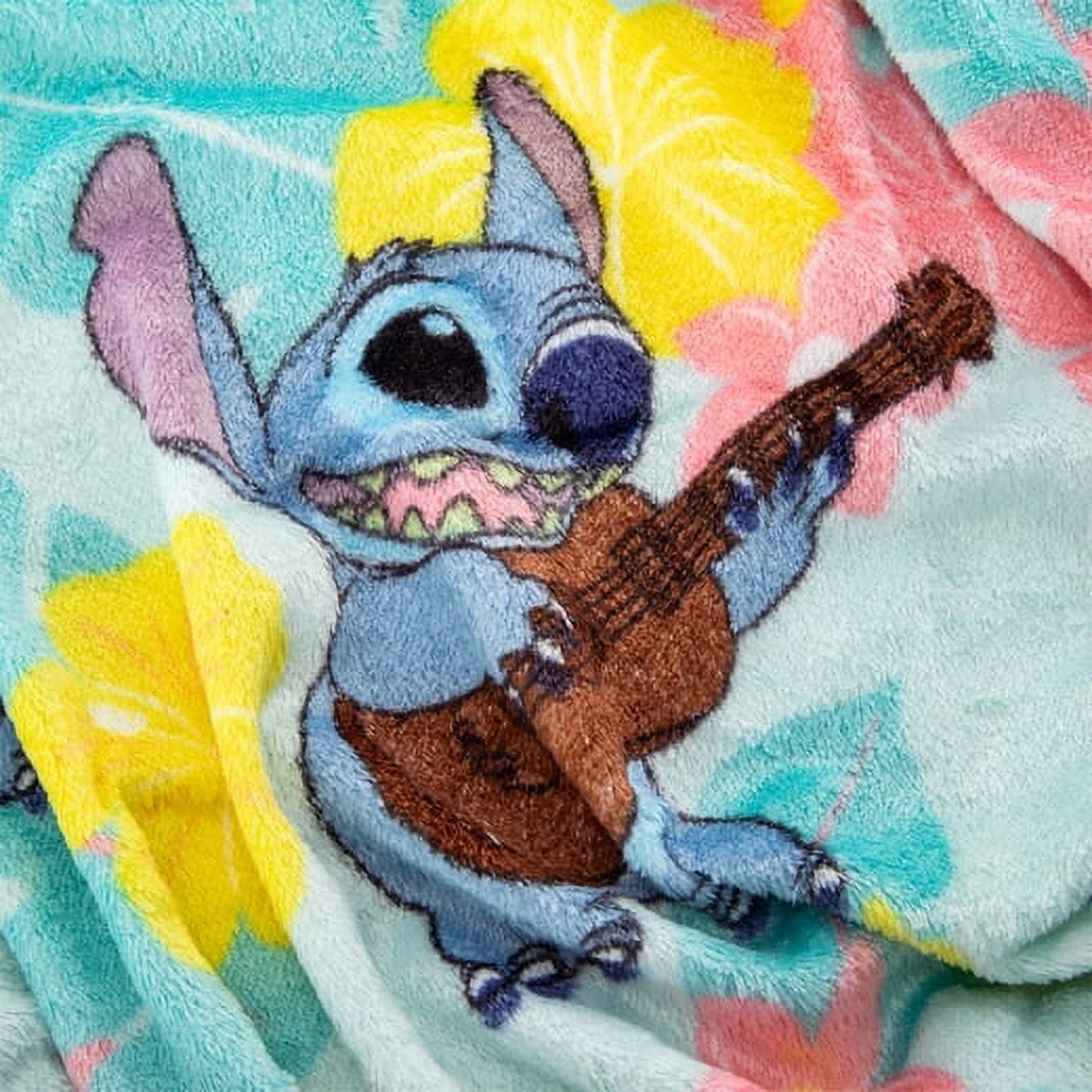 Disney Lilo and Stitch - on sale Stitch Sunset Palm Trees Super Plush Throw Blanket New