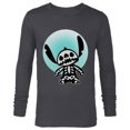thumbnail image 1 of Disney Stitch Skeleton Halftone - Long Sleeve T-Shirt for Men - Customized-Charcoal Heather, 1 of 5