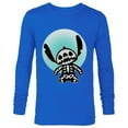thumbnail image 1 of Disney Stitch Skeleton Halftone - Long Sleeve T-Shirt for Men - Customized-Royal, 1 of 5