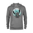 thumbnail image 1 of Disney Stitch Skeleton Halftone - Pullover Hoodie for Adults - Customized-Athletic Heather, 1 of 5