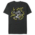 thumbnail image 1 of Disney Stitch Skeleton Halloween - Short Sleeve Blended T-Shirt for Adults - Customized-Dark Heather, 1 of 5