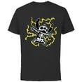 thumbnail image 1 of Disney Stitch Skeleton Halloween - Short Sleeve Cotton T-Shirt for Adults - Customized-Black, 1 of 5