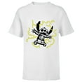 thumbnail image 1 of Disney Stitch Skeleton Halloween - Short Sleeve T-Shirt for Kids - Customized-White, 1 of 5