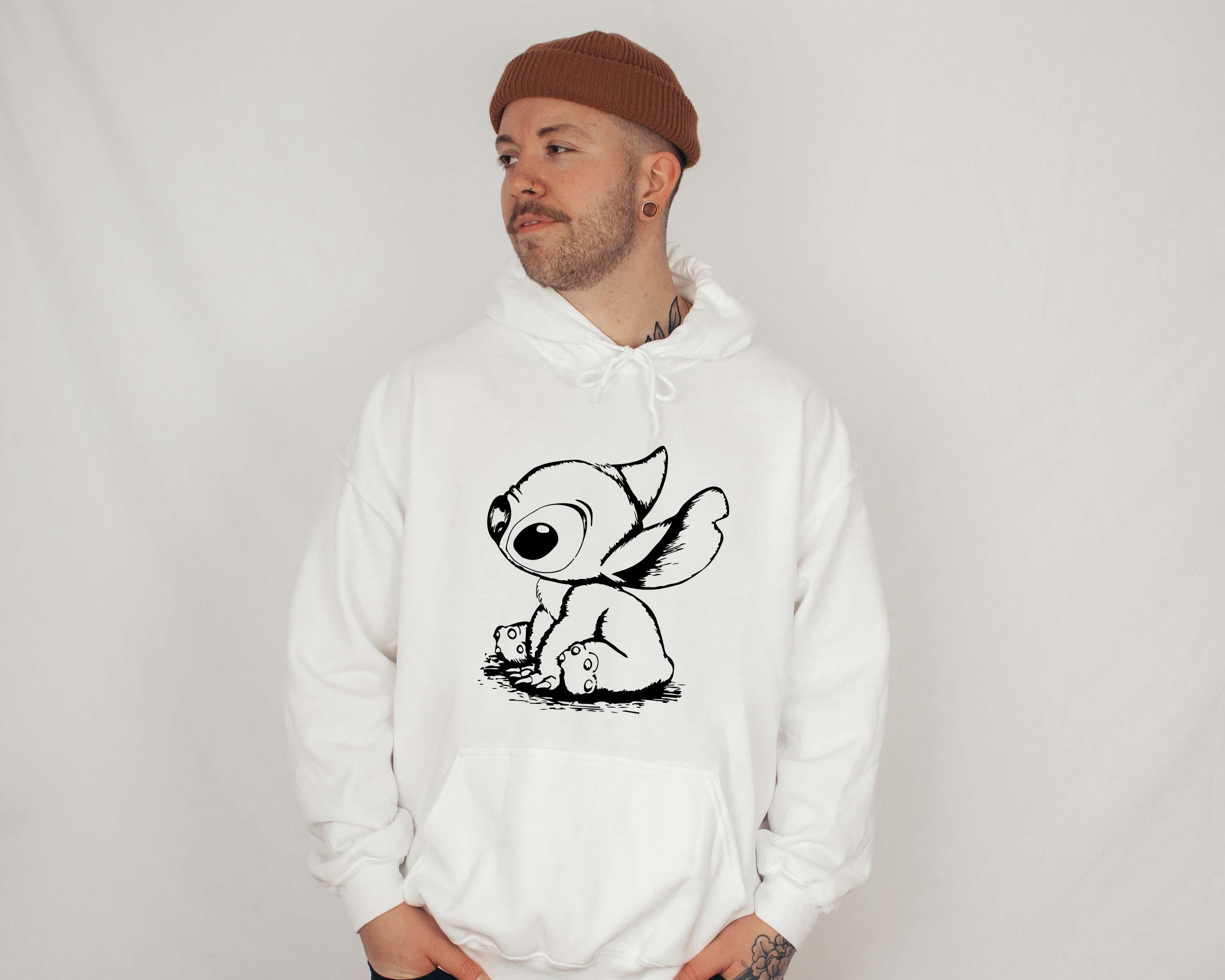 White stitch hoodie hotsell