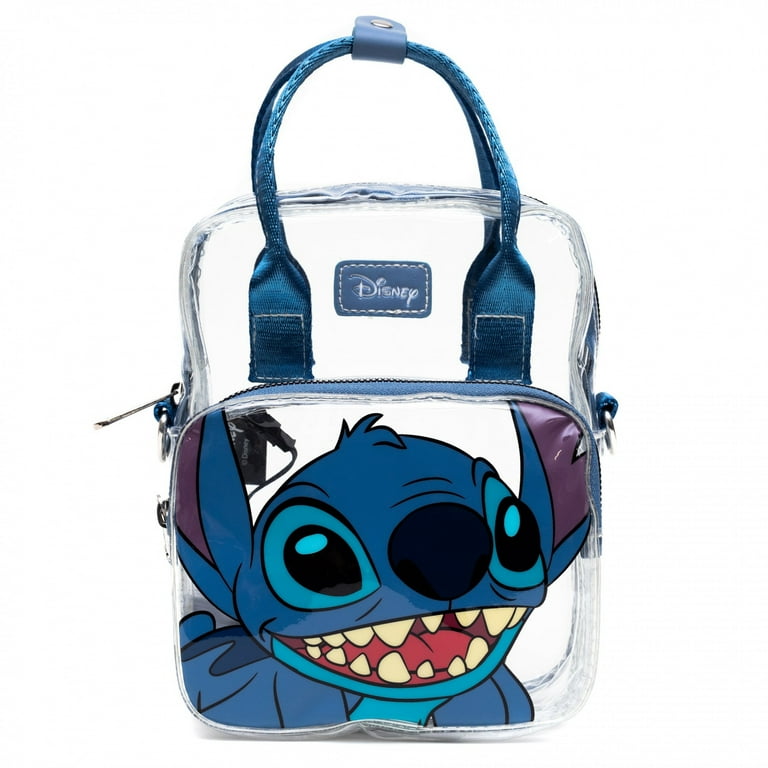 Disney Bag Crossbody Light Up Lilo and Stitch Stitch Smiling Expression Transparent Clear PVC