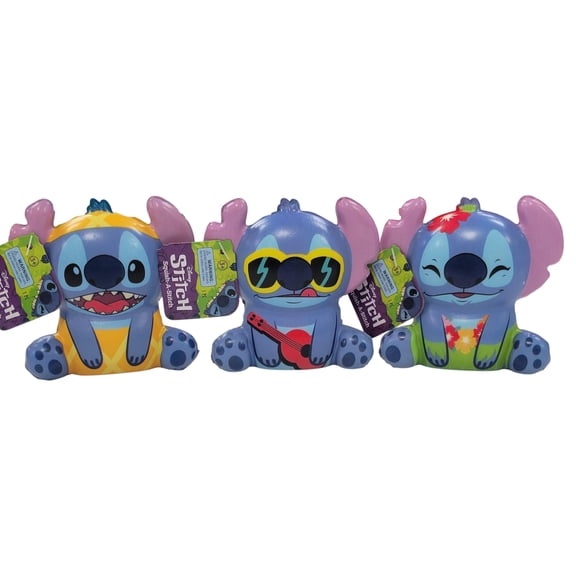 Disney Stitch Squish-A-stitch 3.5" Foam Squishy 3 Piece Set by JU-RU