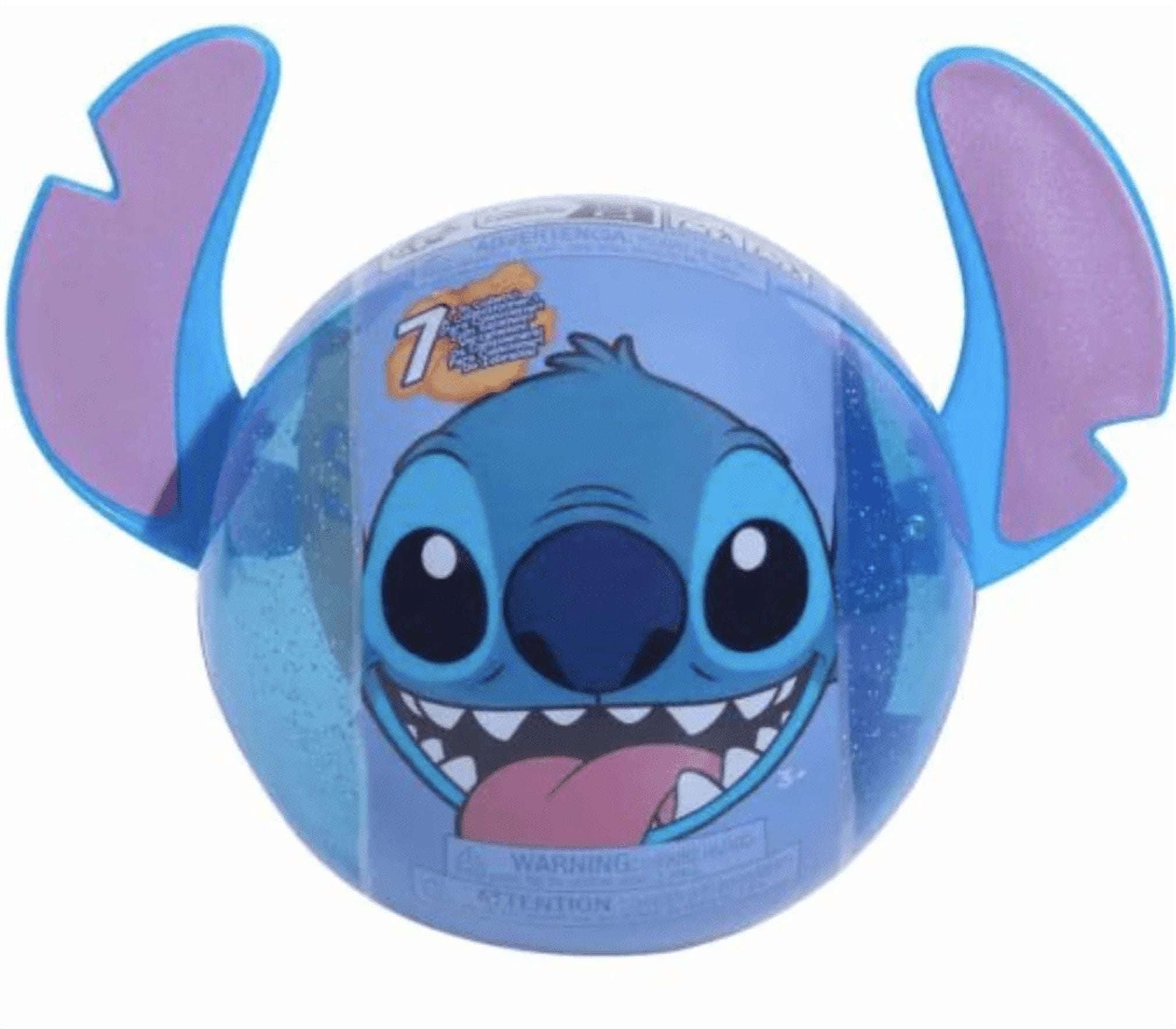 Disney Stitch Squish-a-Stitch Collectible Figures 2" Mystery Glitter Figurine Squishy  Stress Relieving Fidget  Blind Box (Random Color/Variant)
