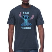 Disney Stitch Stay Weird Men's Graphic Tee