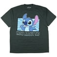 thumbnail image 1 of Disney Stitch T-Shirt Men's How About No Blue Alien Adult Tee, 1 of 5