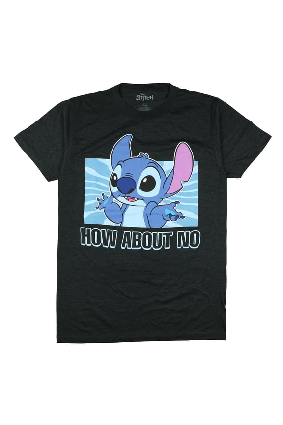Disney Stitch T-Shirt Men's How About No Short Sleeve Graphic Print Tall Tee