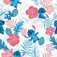 thumbnail image 1 of Disney Stitch Tropical Flowers Peel & Stick Wallpaper, Pink, 1 of 14