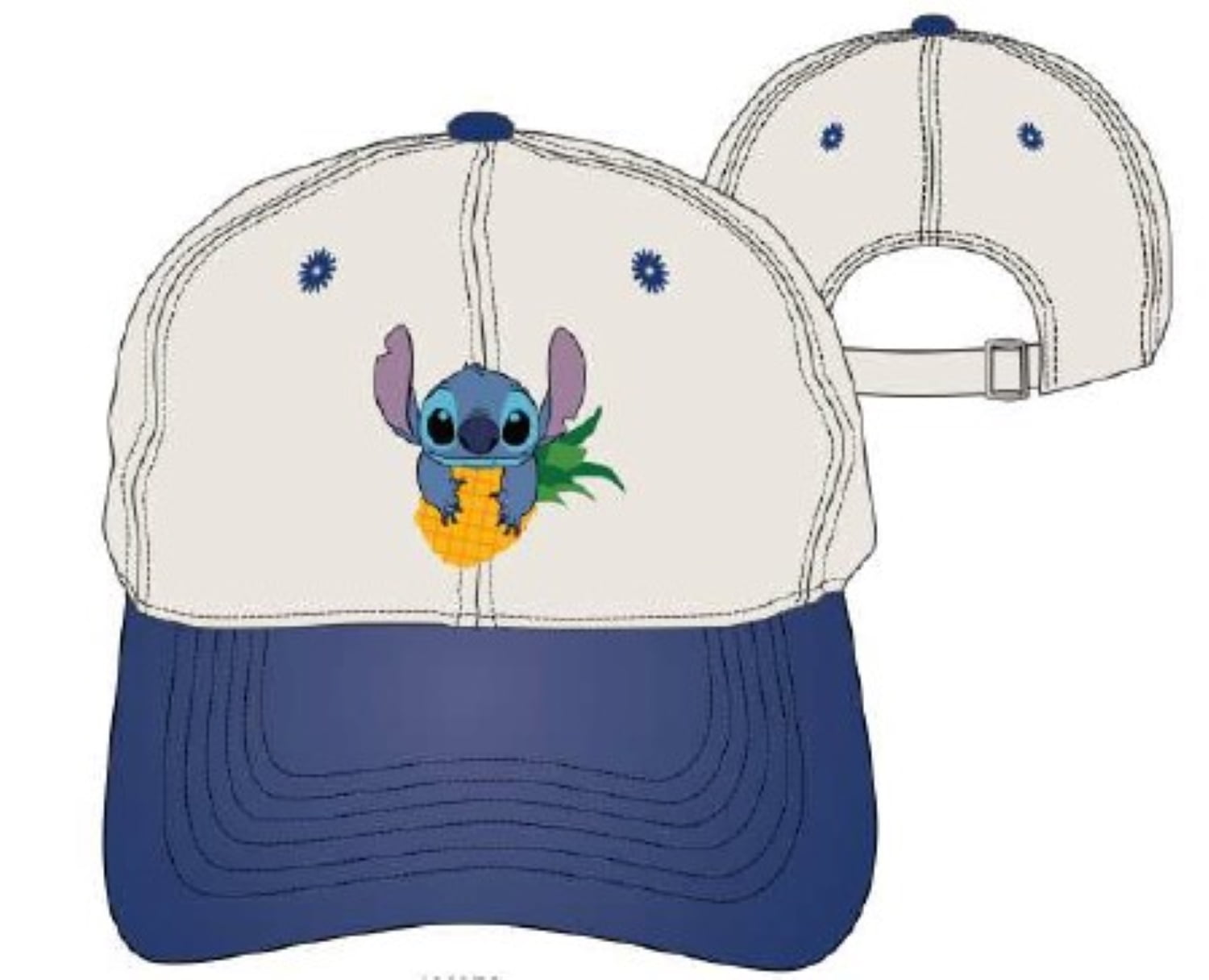 Disney Stitch Two-Tone Pineapple Men's Hat