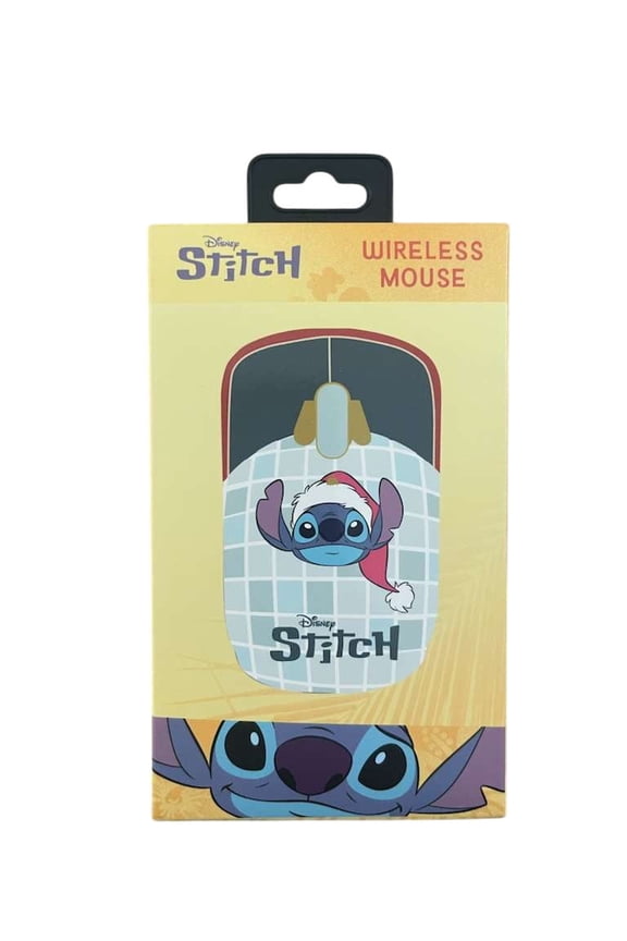 Stitch USB Wireless Mouse  Holiday Santa Hat Design