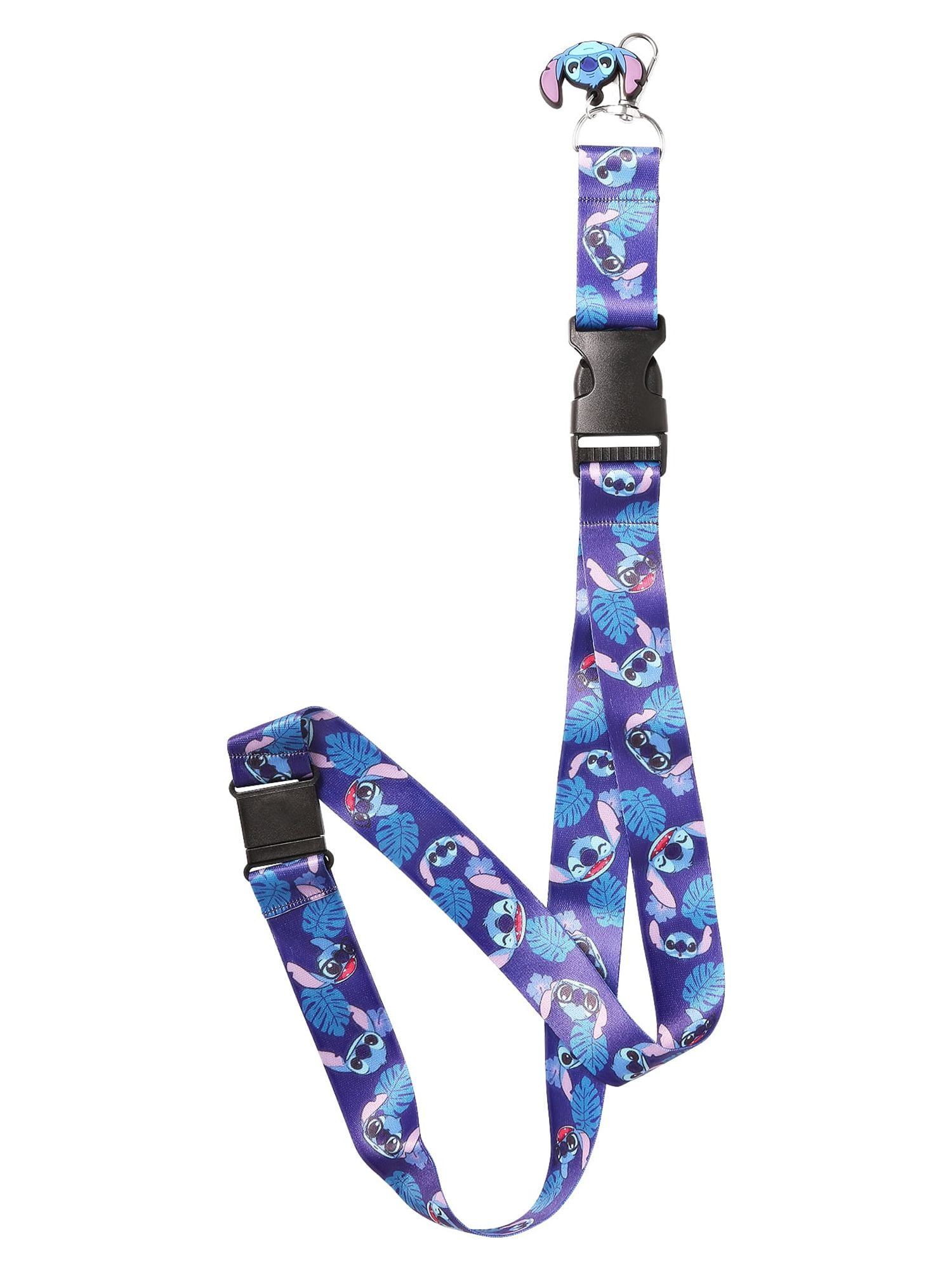 Disney Stitch Unisex Blue and Purple Detachable Lanyard 10"