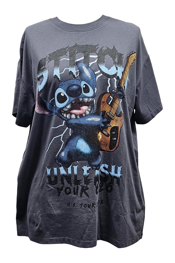 Stitch Unleashed Junior Band Tee, XS-XL (Women's)