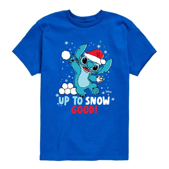 Disney - Stitch Up To Snow Good - Youth Short Sleeve Graphic T-Shirt